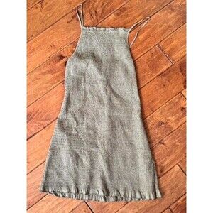 Free People Khaki Tan Neutral Classic Boho Smocked Mini Dress Women’s XL